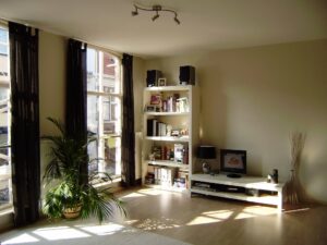 Living room in an apartment in Haarlem city centre